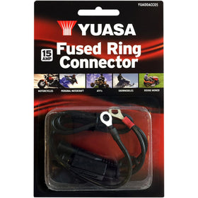 Yuasa - YUA00ACC05 - Battery Charger Fused Ring Connector - 15 amp