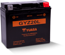 Yuasa - YUAM720GZ - Factory Activated Maintenance Free Battery - GYZ20L