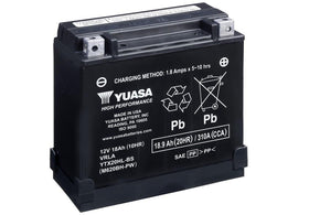 Yuasa - YUAM620BH-PW - High Performance Maintenance Free Battery - YTX20HL-BS-PW