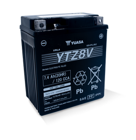 Yuasa - YUAM728ZV - Factory Activated Maintenance Free Battery - YTZ8V