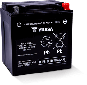 Yuasa - YUAM7230L - Factory Activated Maintenance Free Battery - YIX30L