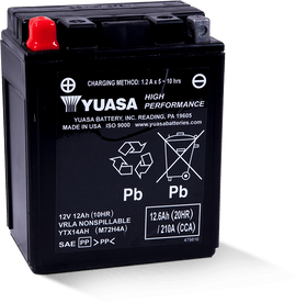 Yuasa - YUAM72H4A - Factory Activated Maintenance Free Battery - YTX14AH