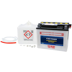 Fire Power - CB12B-B2 - Conventional 12V Heavy Duty Battery With Acid Pack