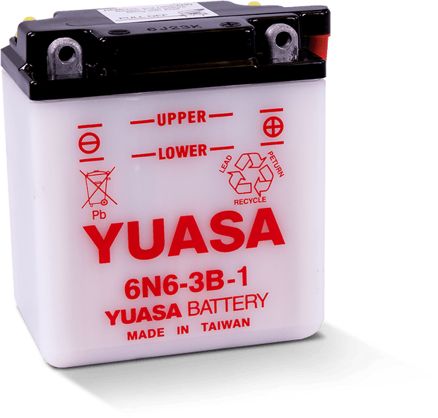 Yuasa - YUAM2663B - Conventional 6V Battery - 6N6-3B-1