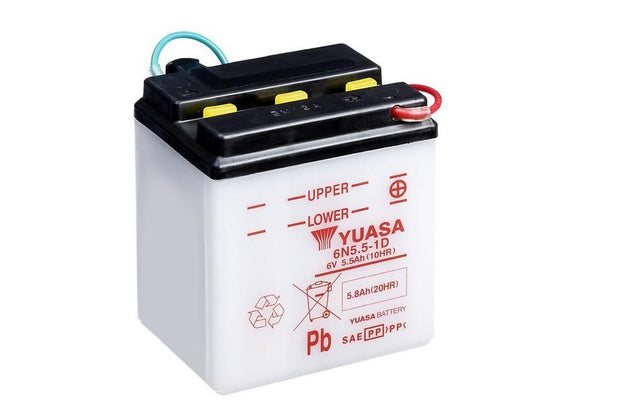 Yuasa - YUAM2655B - Conventional 6V Battery - 6N5.5-1D