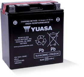 Yuasa - YUAM6220C - High Performance Maintenance Free Battery - YTX20CH-BS
