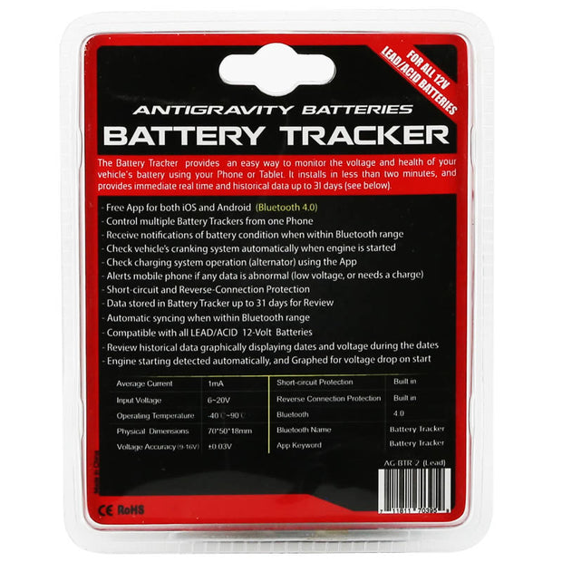 Antigravity Batteries - AG-BTR-2 - Wireless Lead-Acid Battery Tracker