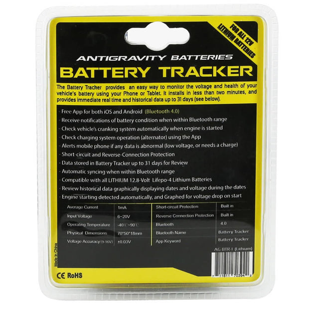 Antigravity Batteries - AG-BTR-1 - Wireless Lithium Battery Tracker