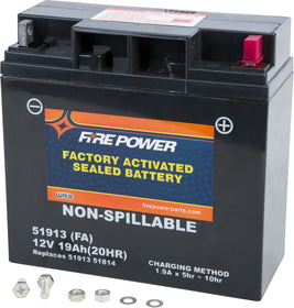 Fire Power - 51913(FA) - Factory Activated Maintenance Free Sealed Battery