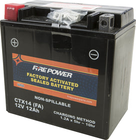 Fire Power - CTX20H (FA) - Factory Activated Maintenance Free Sealed Battery
