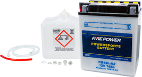 Fire Power - CB14L-A2 - Conventional 12V Heavy Duty Battery With Acid Pack