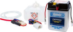 Fire Power - 6N2A-2C/UNV - Conventional 6V Standard Battery with Acid Pack