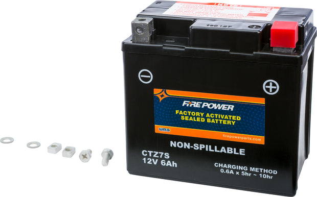 Fire Power - CTZ7S - Factory Activated Maintenance Free Sealed Battery