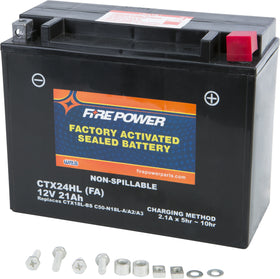 Fire Power - CTX24HL-BS(FA) - Factory Activated Maintenance Free Sealed Battery
