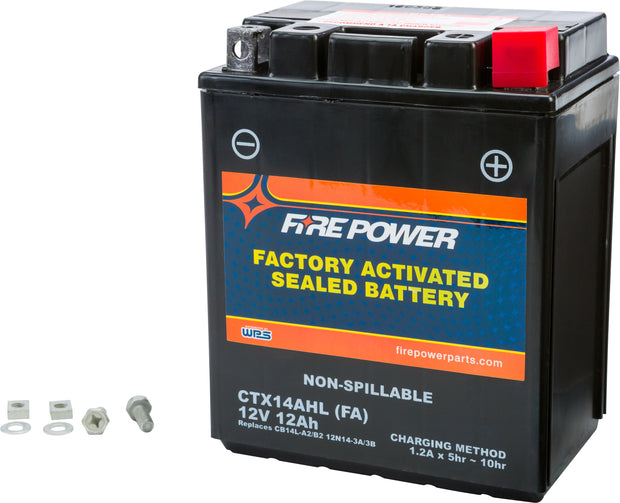Fire Power - CTX14AHL-BS(FA) - Factory Activated Maintenance Free Sealed Battery
