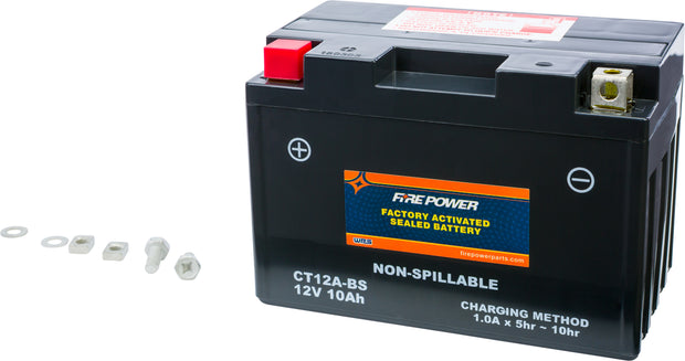 Fire Power - CT12A-BS - Factory Activated Maintenance Free Sealed Battery