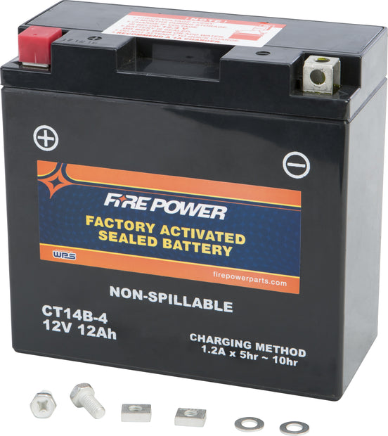 Fire Power - CT14B-4 - Factory Activated Maintenance Free Sealed Battery