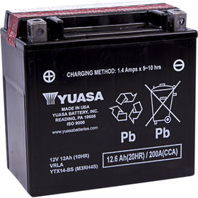 Yuasa - YUAM3RH4S - Maintenance Free Battery - YTX14-BS