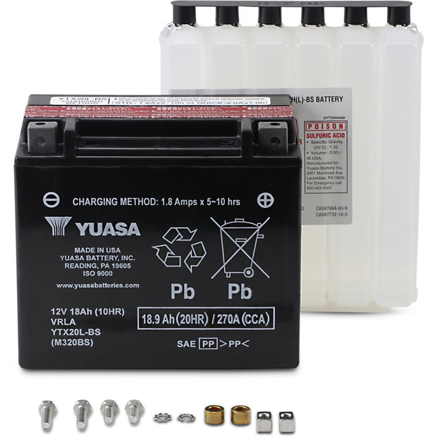 Yuasa - YUAM320BS - Maintenance Free Battery - YTX20L-BS