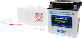 Fire Power - CB30CL-B - Conventional 12V Heavy Duty Battery With Acid Pack