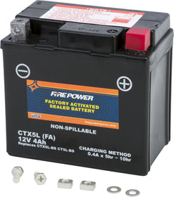Fire Power - CTX5L-BS(FA) - Factory Activated Maintenance Free Sealed Battery