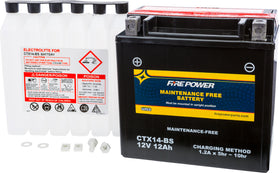 Fire Power - CTX14-BS - Sealed AGM Battery