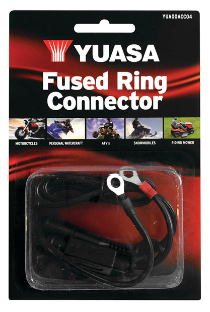 Yuasa - YUA00ACC04 - Battery Charger Fused Ring Connector - 3 amp