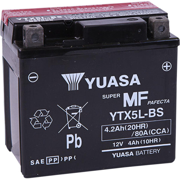 Yuasa - YUAM32X5B - Maintenance Free Battery - YTX5L-BS